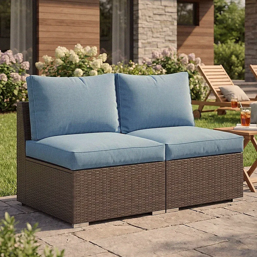 Outdoor Rattan Sectional Sofa All-Weather Wicker