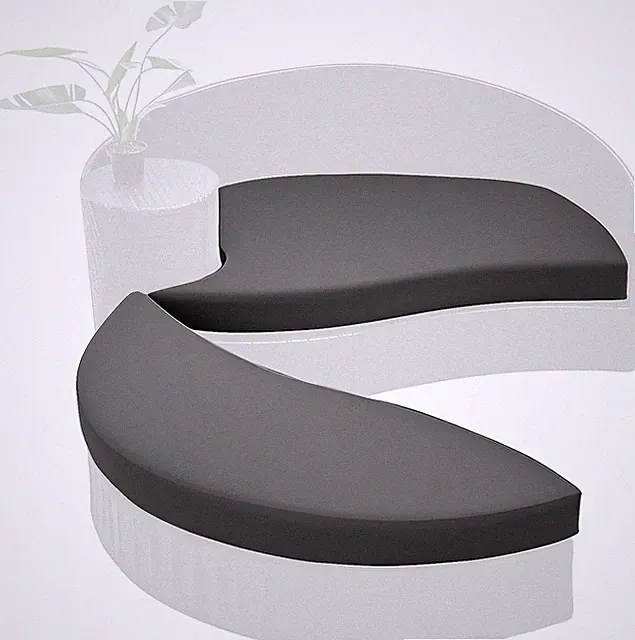 Outdoor round Daybed Cushion Cover with Zip & Anti-Slip Particles,Sun Island Sun