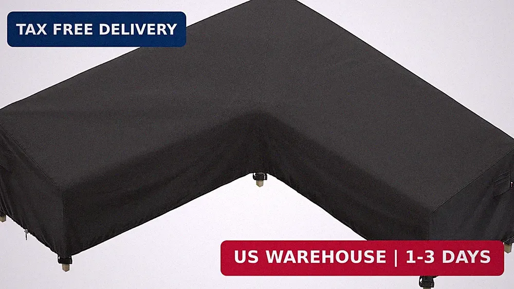 Outdoor Sectional Cover 105 x 105 inch L-Shaped Couch Sofa