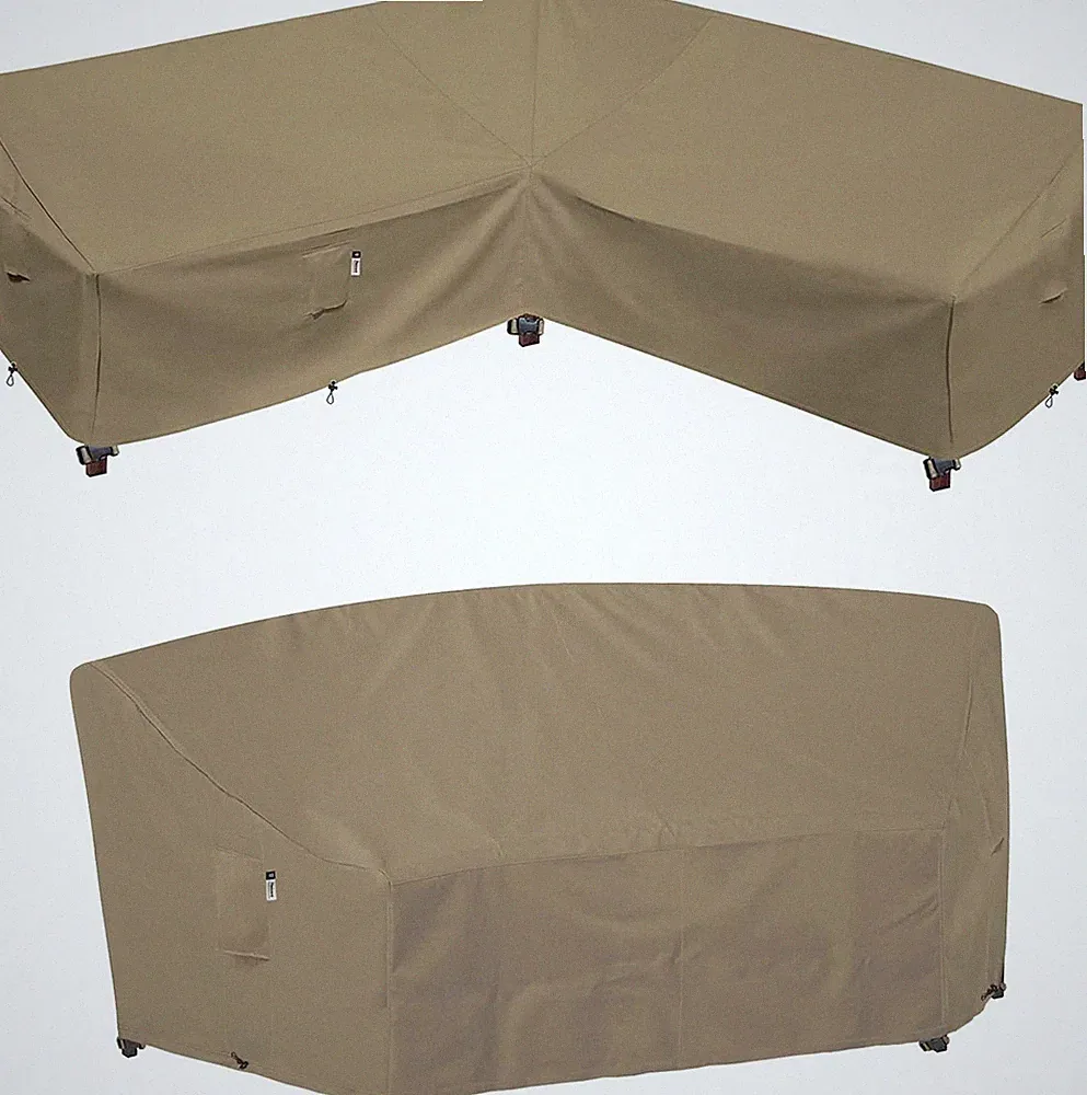 Outdoor sectional Cover 90x90 Bundles Curved Patio Couch Cover