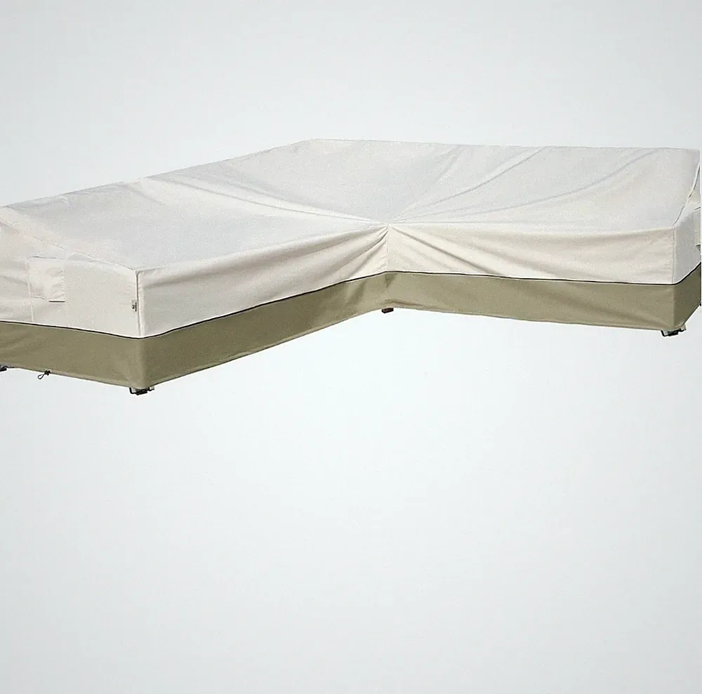 Outdoor Sectional Cover-L-Shaped Patio Furniture Covers Waterproof Rip-Stop A...