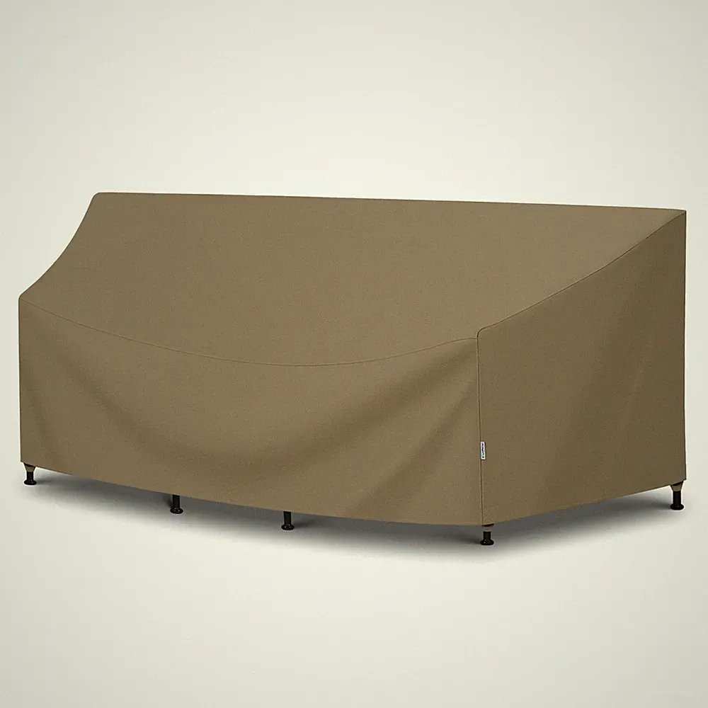 Outdoor Sectional Sofa Cover, Heavy Duty Waterproof Curved Furniture Couch Co...