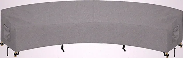Outdoor Sectional Sofa Cover Waterproof Curved Patio Furniture Covers for Deck