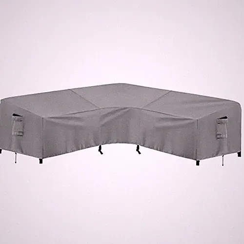Outdoor Sectional Sofa Cover Waterproof V Shaped Patio 89" x 89" V-Shaped Grey