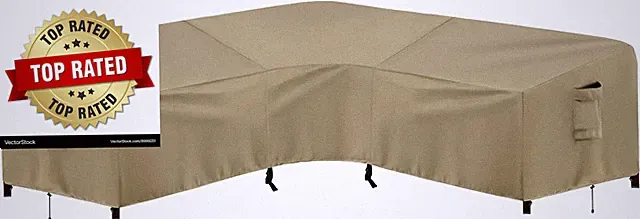 Outdoor Sectional Sofa Cover Waterproof V Shaped Patio Furniture Covers