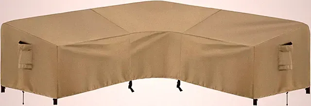 Outdoor Sectional Sofa Cover Waterproof V Shaped Patio Furniture Covers for