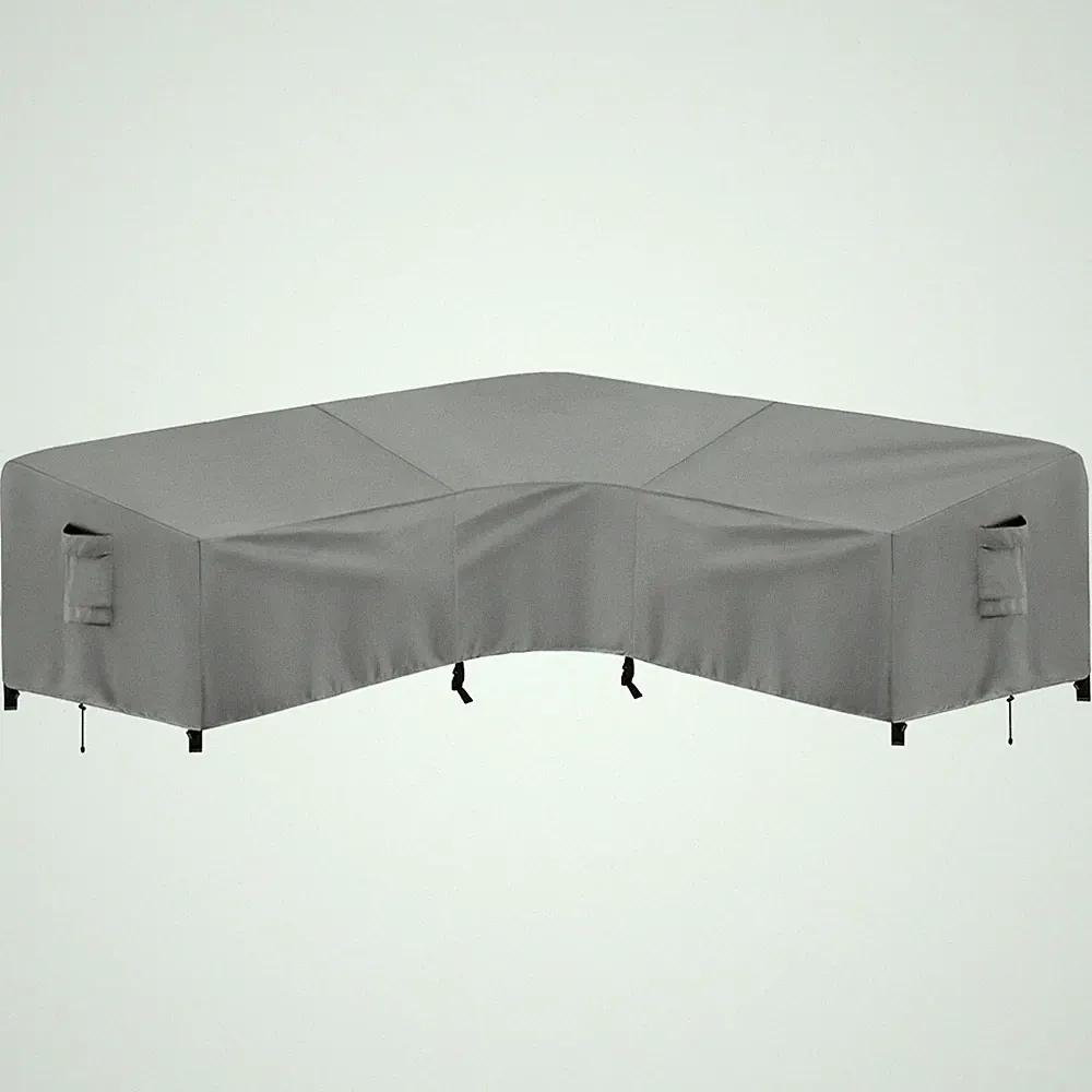 Outdoor Sectional Sofa Cover Waterproof V Shaped Patio Furniture Covers for D...