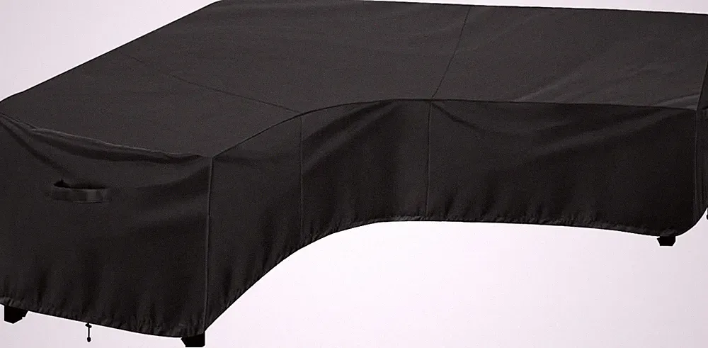 Outdoor Sectional Sofa Cover Waterproof V Shaped Patio Furniture Covers for Deck
