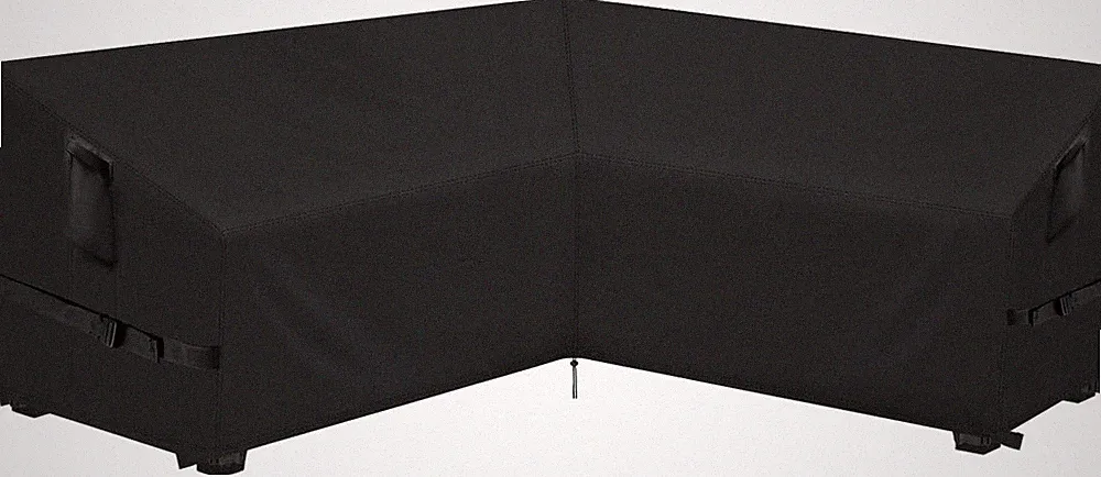 Outdoor V-Shaped Sectional Couch Cover 130 X 130 Inch | Fit 128"X128",129"X129"