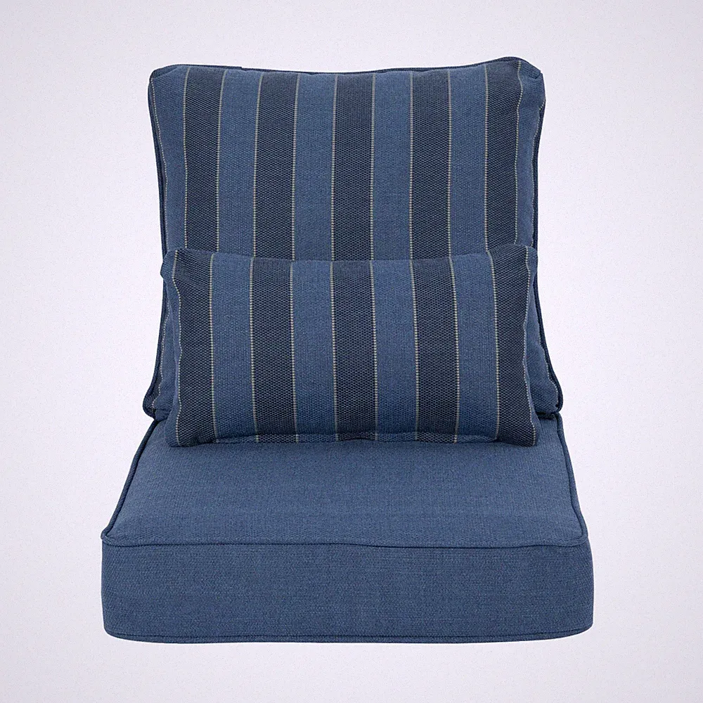 Outdoor Waterproof Deep Seat Cushion Set 22x24x5.1 in Patio Furniture Cushions
