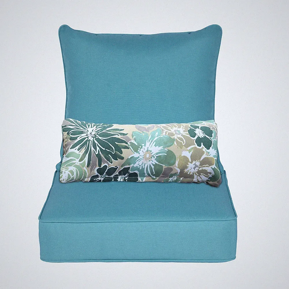 Outdoor Waterproof Deep Seat Cushion Set 23x25x5.1 in Patio Furniture Cushions