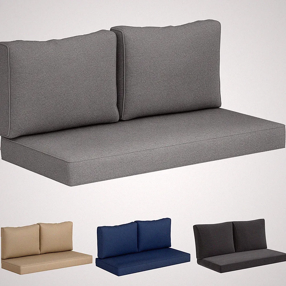 Outsunny 5 in Patio Furniture Cushions Outdoor Loveseat Cushions
