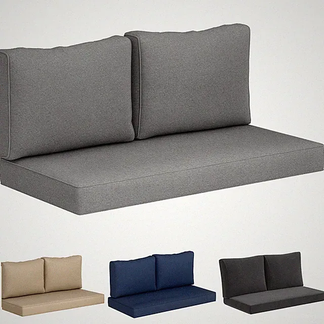 Outsunny 5 in Patio Furniture Cushions Outdoor Loveseat Cushions