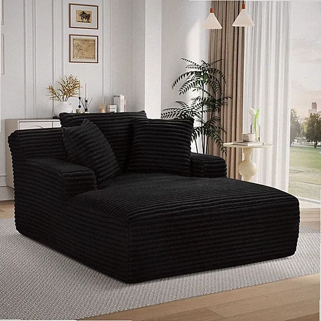 Oversized Chaise Lounge Chair Indoor,Boneless Couch Compressed Sofa Bed Memory