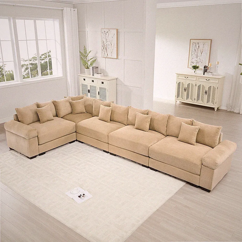 Oversized Cloud Modular Sectional Couch,Convertible Sectional Couches Deep Seat