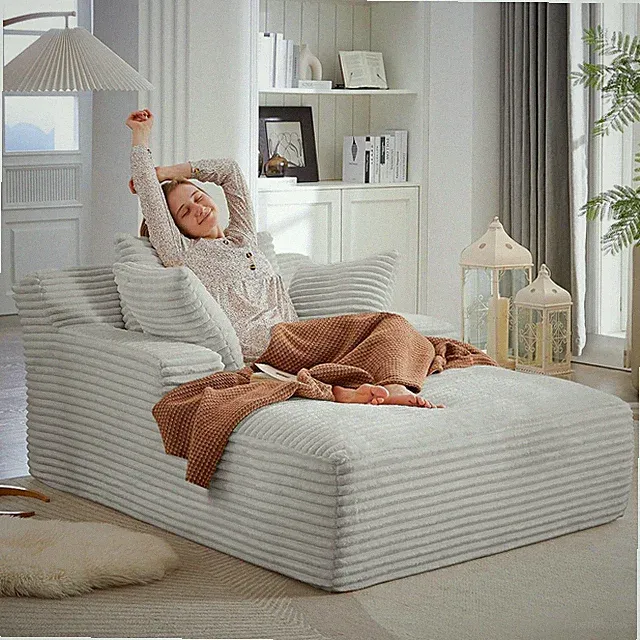 Oversized Deepseat Chaise Lounge Sofa Comfy Upholstered Chair Cloud Sleeper Sofa