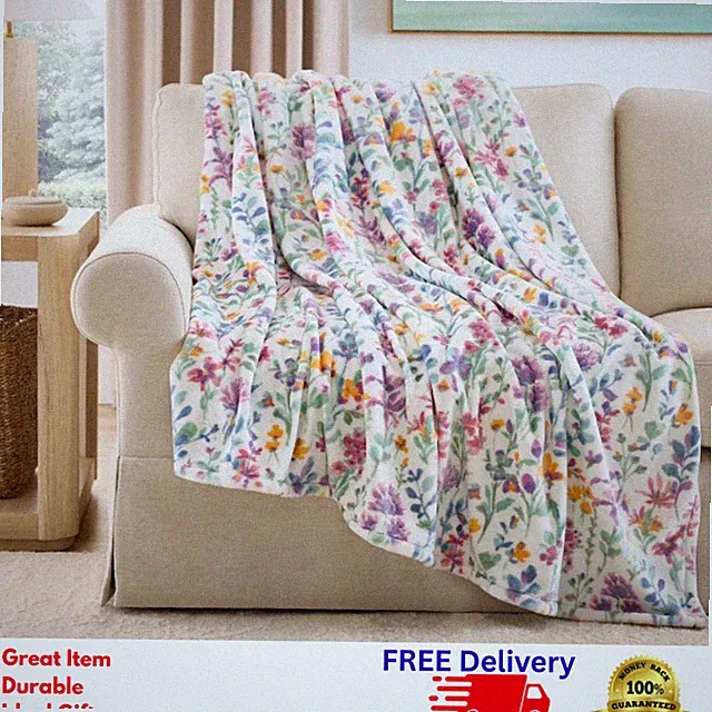 Oversized Lounge Throw Blanket 60x70 Velvet Plush Super Soft Cozy Bed Couch New