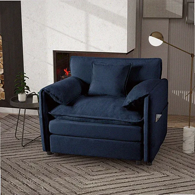 Oversized Modern Armchair Sofa with Pillow, Modular Sectional for Living Room