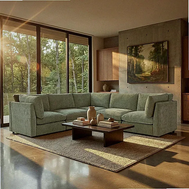 Oversized Modular Sectional Sofa, 105" Cloud Couch with 22" Deep Seat, Modern Ch