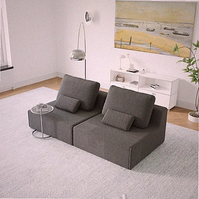 Oversized Modular Sectional Sofa,Luxury Boucle Floor Couch Set,Convertible C