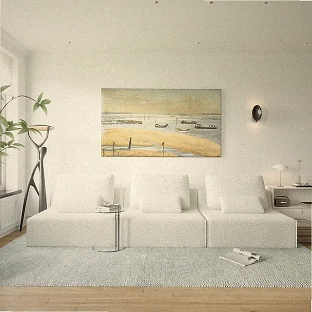 Oversized Modular Sectional Sofa Set w/ Foam Cushions, 3 Colors