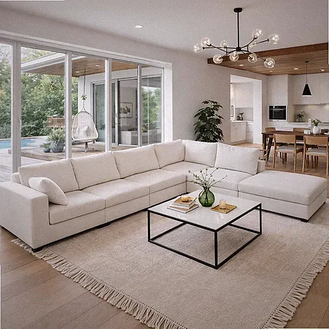 Oversized Sectional Sofa Set, Extra Large Modular Couch with