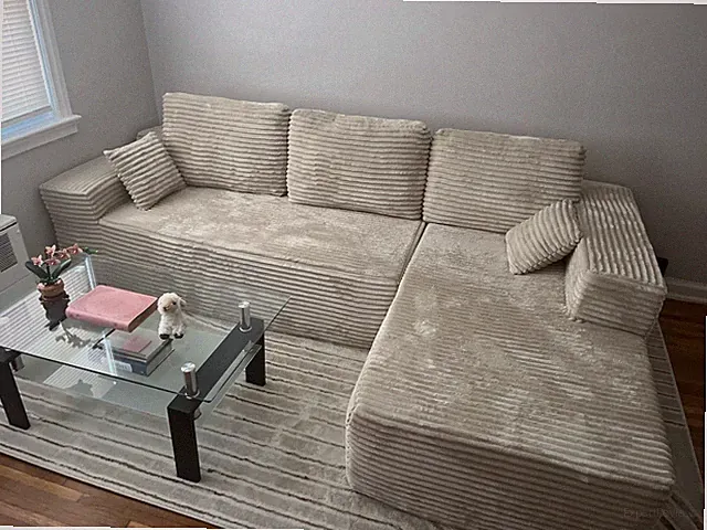 Ovios Cloud 104-inch Modular Sofa with Chaise