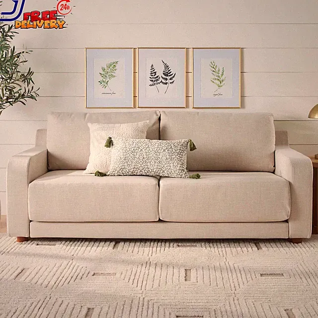 Owen Slope Arm Sofa Effie Linen Comfortable Durable Construction FREE SHIPPING