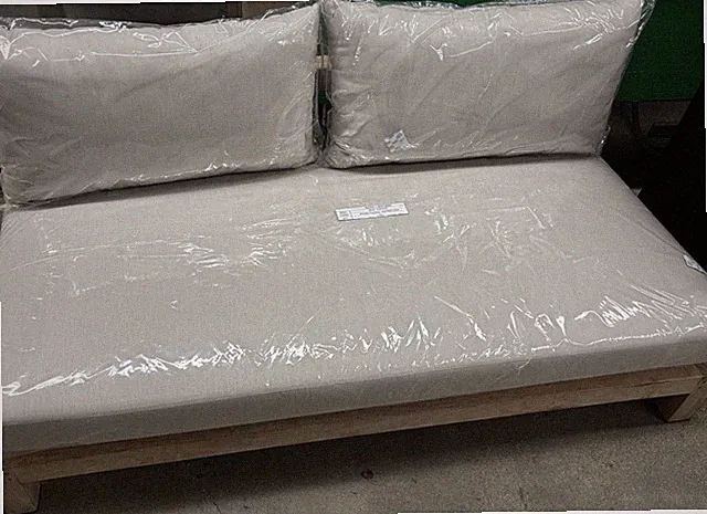 PACIFIC TEAK 2 SEAT ARMLESS SOFA WITH Cushions