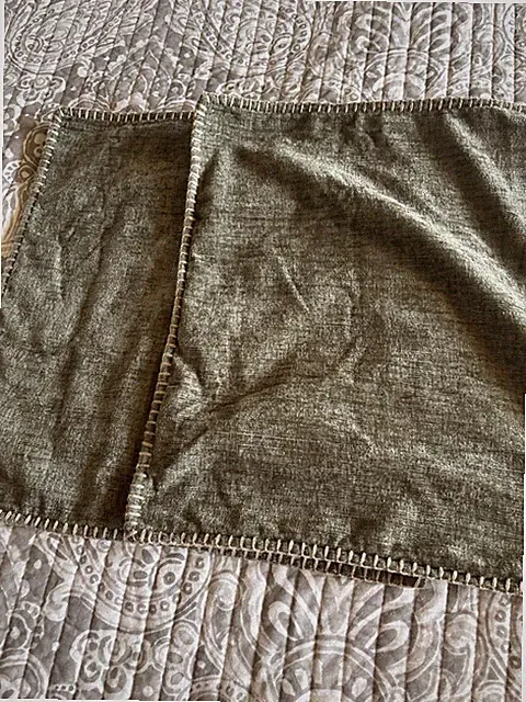 Pack of 2Throw Pillow Covers 18x18 Inch Sage Green Farmhouse. Bed Or Couch.