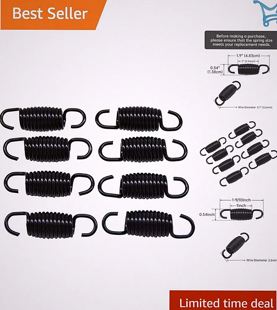 Pack of 8 Alloy Steel Tension Springs for Recliner Sofa Bed Furniture Replace...