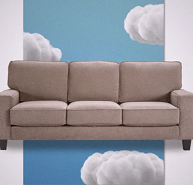 Palisades 78" Tan Storage Sofa - Stylish & Functional Living Room Solution