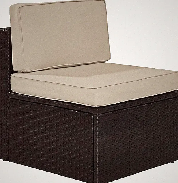Palm Harbor Armless Outdoor Sectional Chair, Wicker Patio Chairs for Porch, Deck