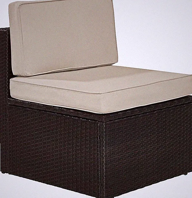 Palm Harbor Armless Outdoor Sectional Chair, Wicker Patio Chairs for Porch, Deck