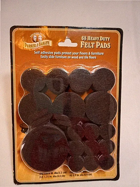 Parker And Bailey Heavy Duty Felt Pads For Furniture Sixty Eight Pieces