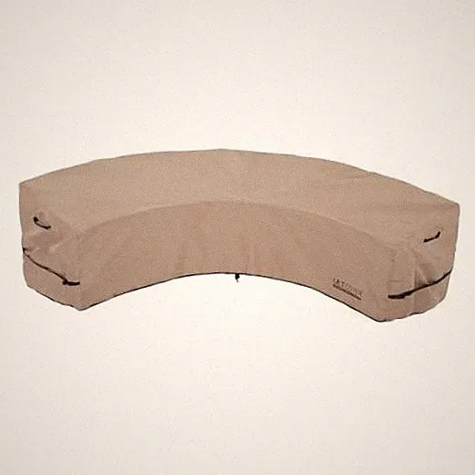 Patio Curved Sofa Cover 190"(Back)/126"(Front)x32"(D) Brown (Curved)
