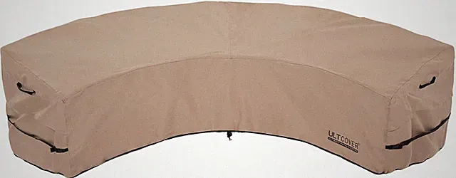 Patio Curved Sofa Cover Waterproof for 5-7 Seater Outdoor Sectional Furniture Co