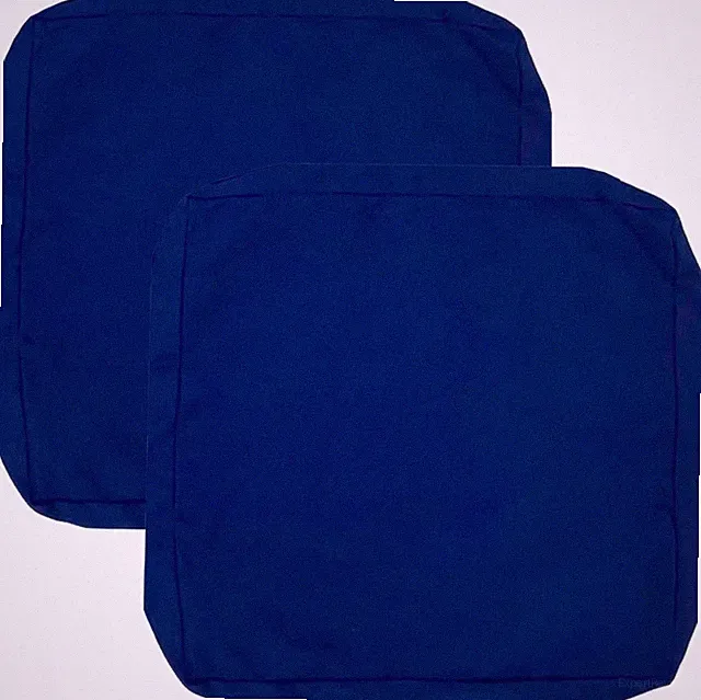 Patio Cushion Covers 28x28x6 28x28x6-2Packs-Cover Only Blue 2 Pack-Covers Only