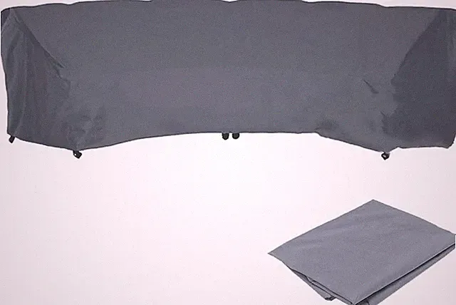Patio Furniture Cover Heavy Duty Waterproof Curved Sofa Cover Dustproof Section
