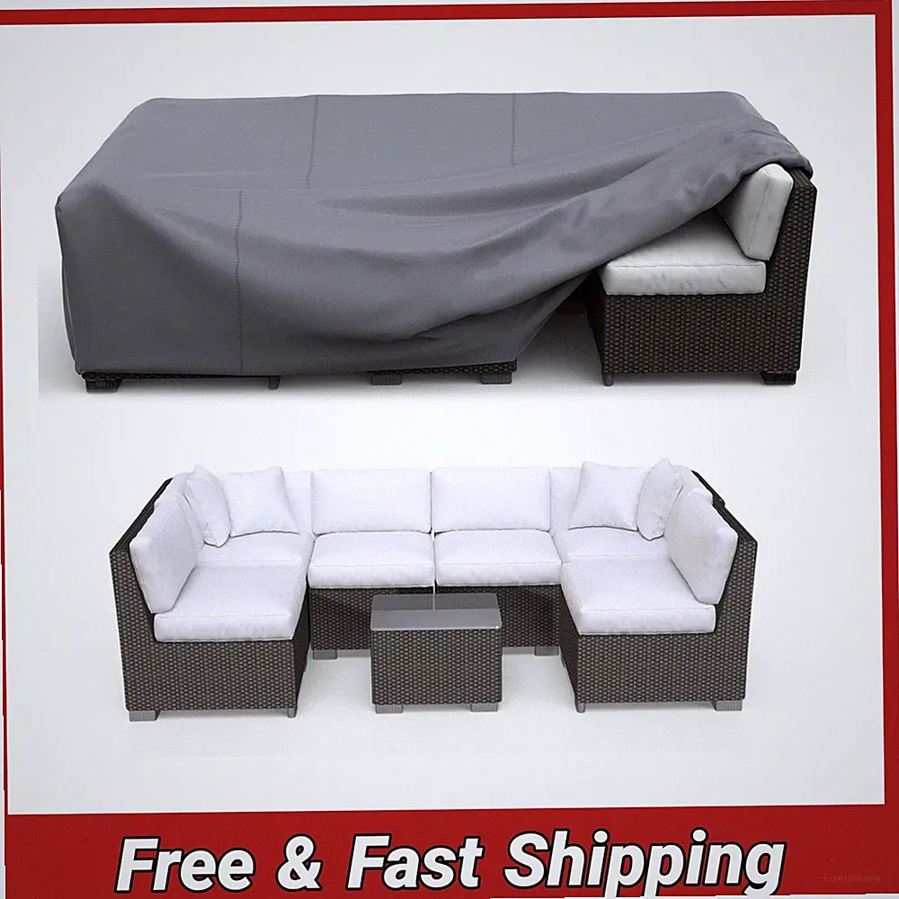 Patio Furniture Cover Waterproof 62" Heavy Duty Outdoor Sectional Sofa Table Gre
