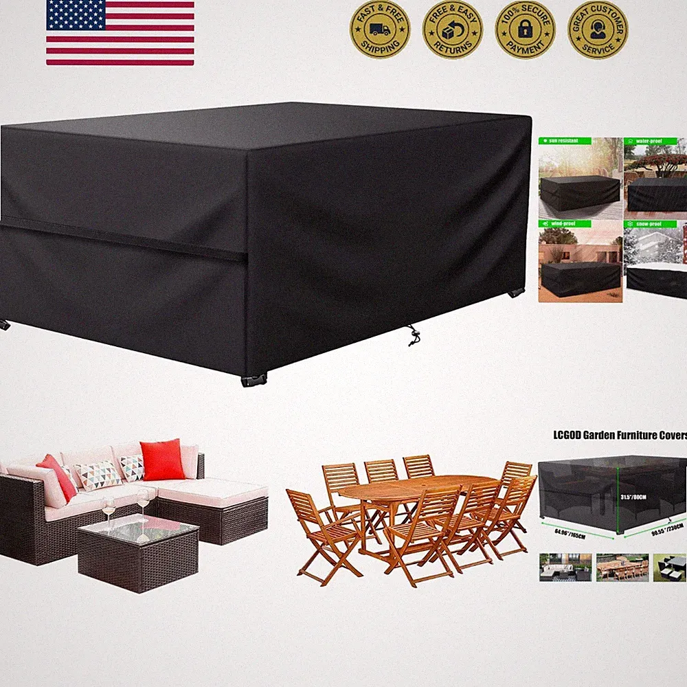 Patio Furniture Cover ,Waterproof Outdoor Sectional Couch Set Covers ,General...
