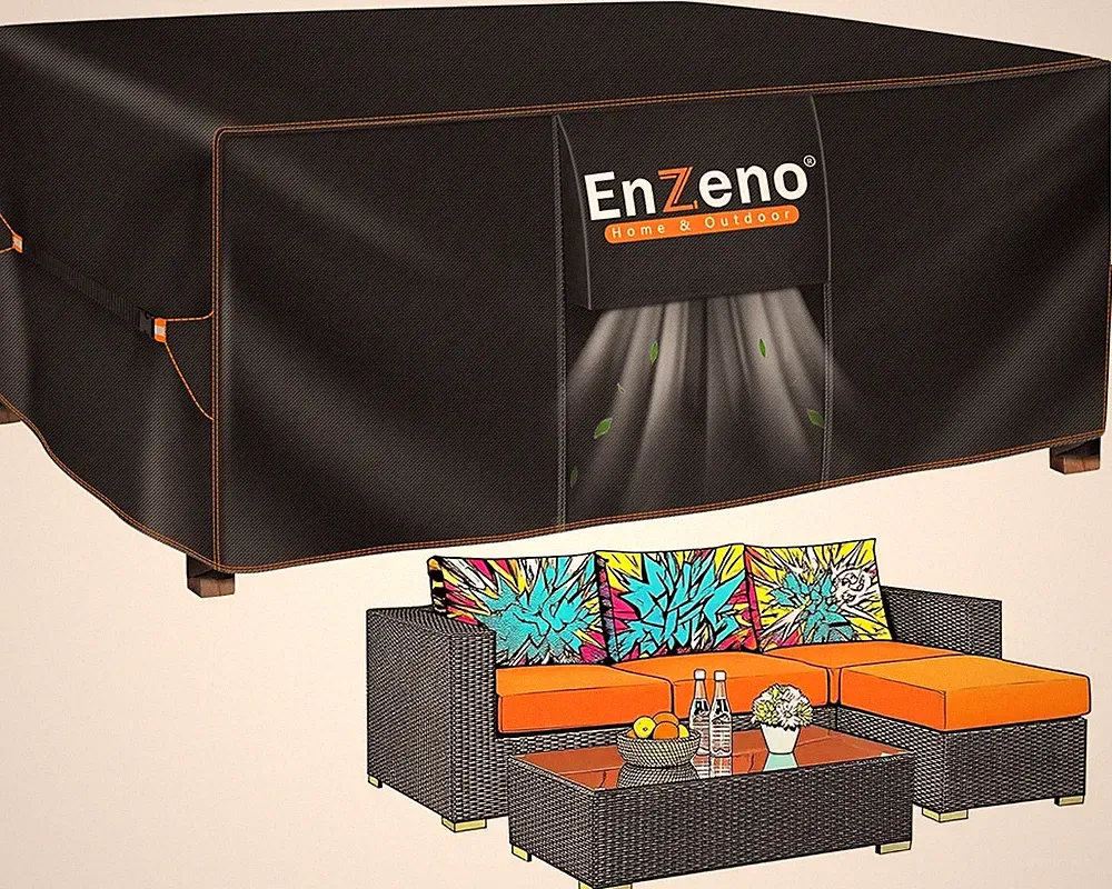 Patio Furniture Cover Waterproof Outdoor Sectional Sofa Couch Set 72x72in