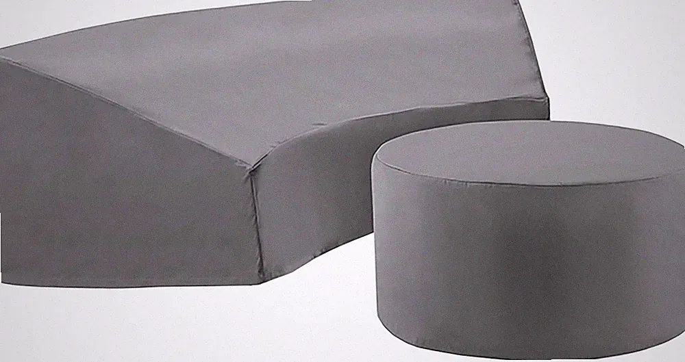 Patio Furniture Covers, Waterproof 2-Piece Cover Set for round Outdoor Sectional