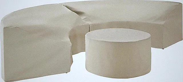 Patio Furniture Covers, Waterproof 3-Piece Cover Set for round Outdoor Sectional