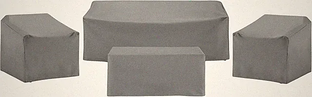 Patio Furniture Covers, Waterproof 4-Piece Cover Set for Outdoor Chairs, Sofa, T