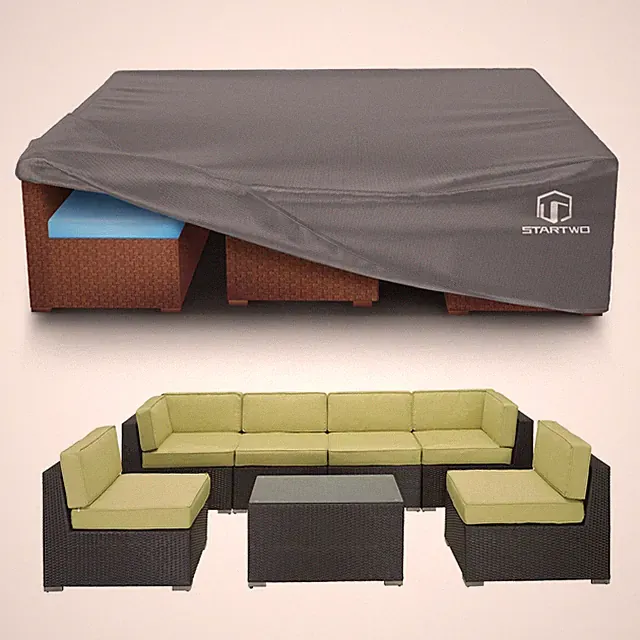 Patio Furniture Covers Waterproof, Anti-UV Tear-Resistant 500D Heavy Duty 7-1...