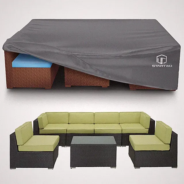 Patio Furniture Covers Waterproof, Anti-UV Tear-Resistant 500D Heavy Duty 7-1...