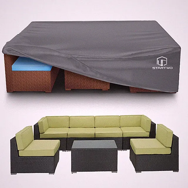 Patio Furniture Covers Waterproof, Anti-UV Tear-Resistant 500D Heavy Duty 7-1...