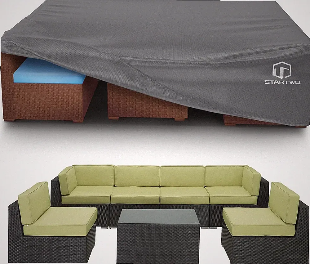 Patio Furniture Covers Waterproof, Anti-UV Tear-Resistant 500D Heavy Duty 7-12
