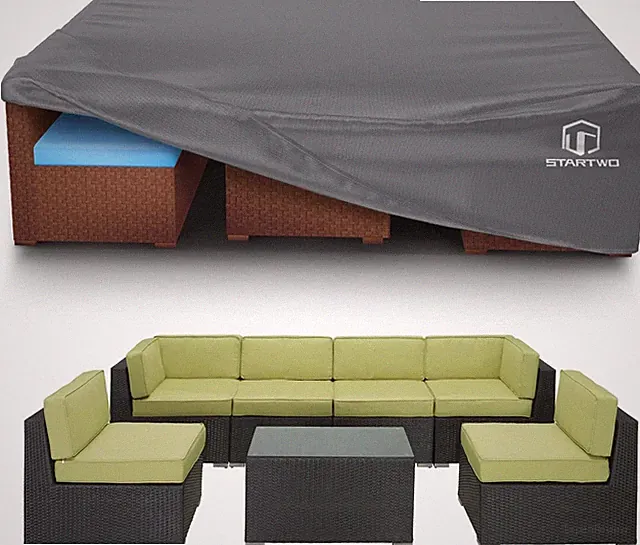 Patio Furniture Covers Waterproof, Anti-Uv Tear-Resistant 500D Heavy Duty 7-12 S
